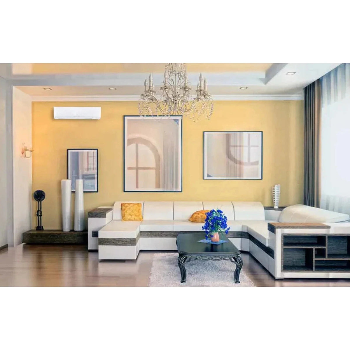 Daikin MXM Series 36000 BTU 20.6 SEER2 4 Zone R32 Ductless Mini Split Heat Pump System - 9K+9K+9K+12K