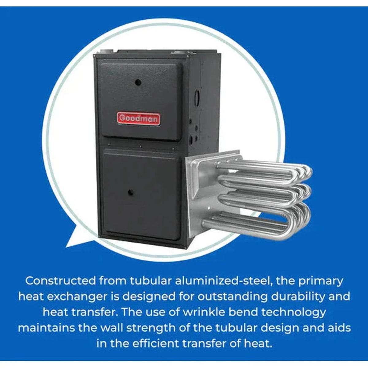 Goodman 80000 Btu 96% Efficient Ultra Low Nox Gas Furnace